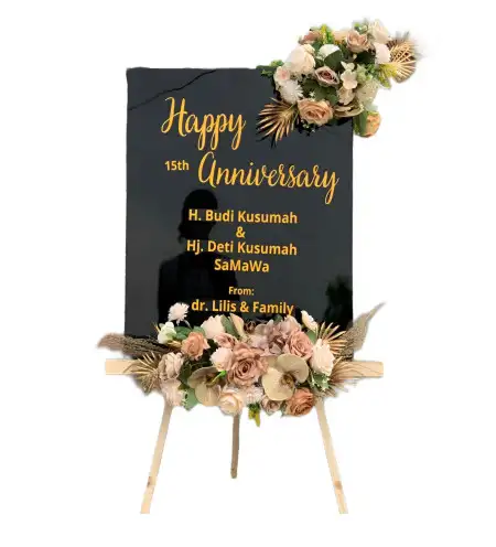 Papan Bunga Akrilik Gantang