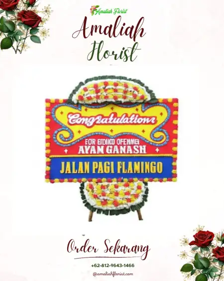 Sewa Papan Bunga Gantang